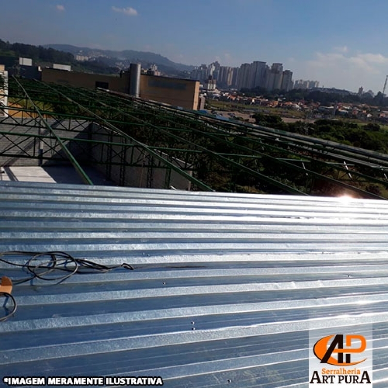 Cobertura Estrutura Galpão Cotação Jandira - Cobertura para Galpão Industrial