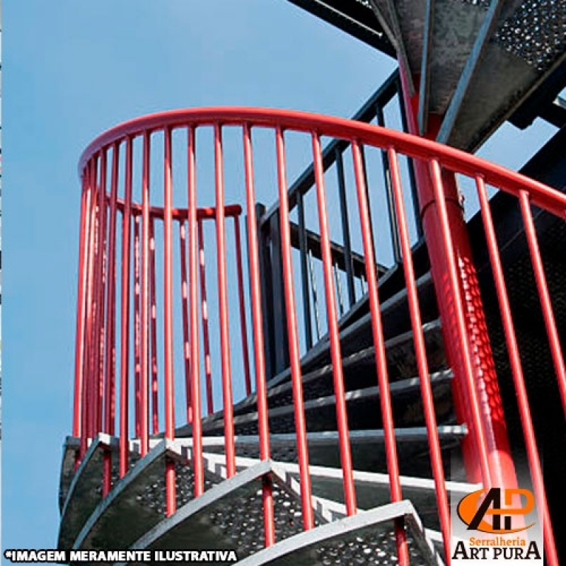 Escadas para áreas Externas Preço Barueri - Escadas Ferro