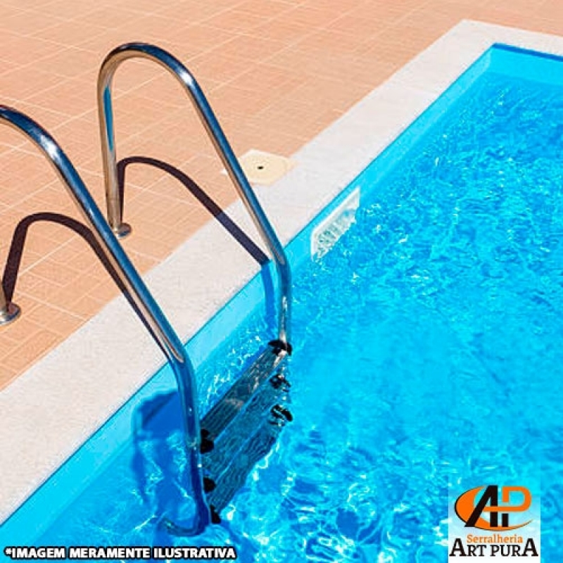 Escadas para Piscinas Preço Cotia - Escadas de Ferro