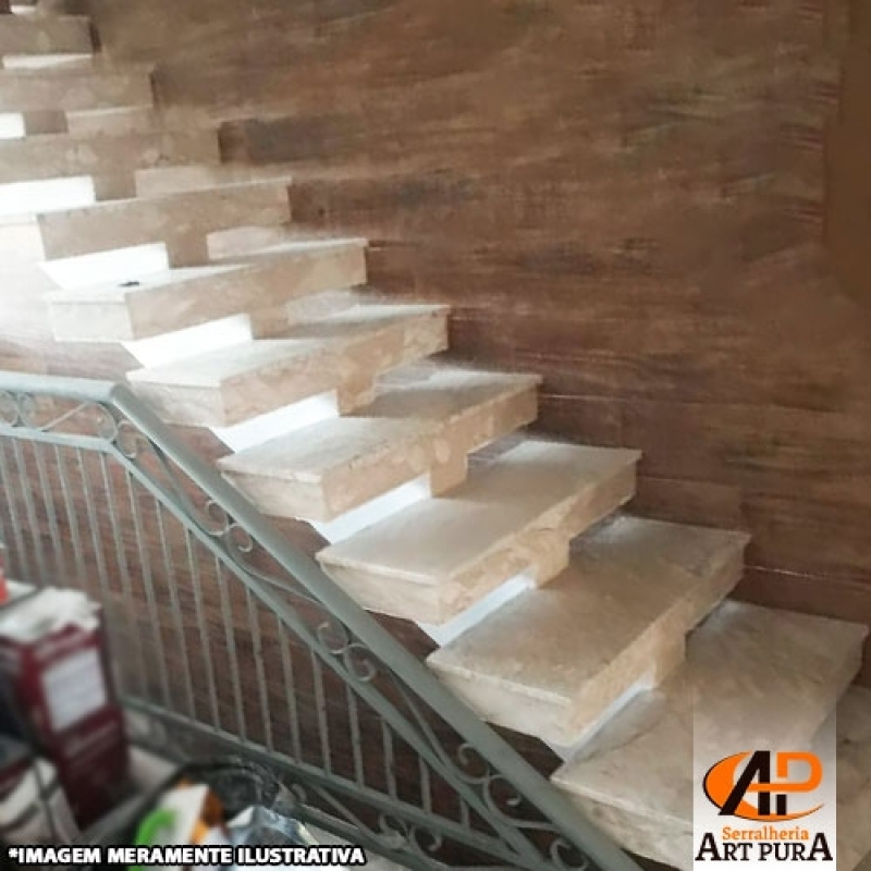 Fabricante Escadas Travertino Osasco - Escadas Semi Caracol