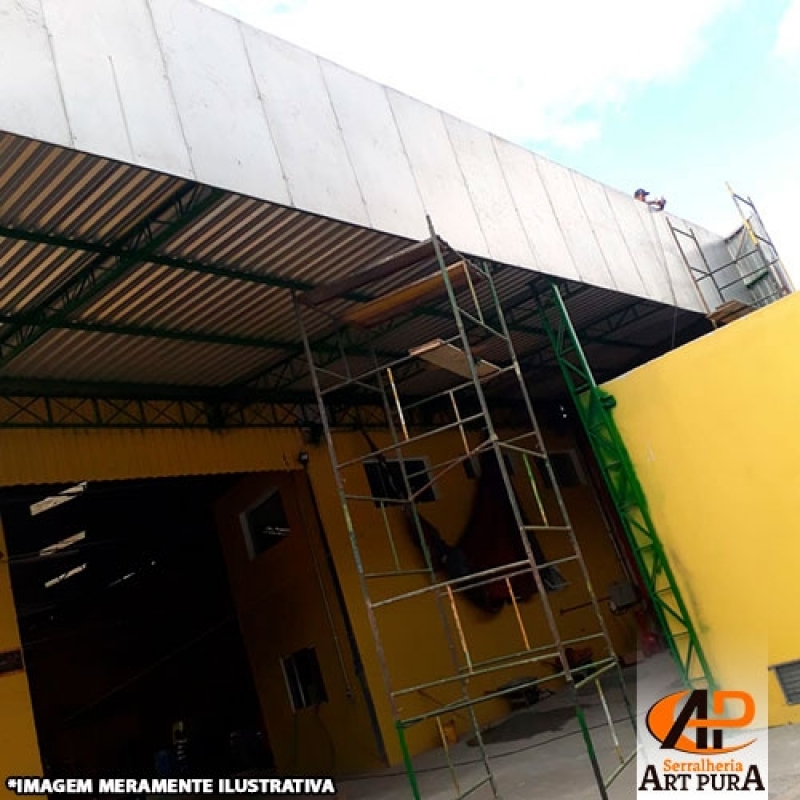 Galpão Cobertura Metálica Cotação Centro de São Paulo - Cobertura de Galpão Telhas