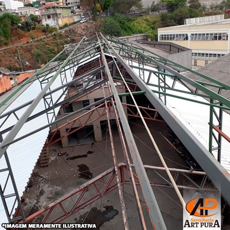 Onde Encontrar Cobertura de Galpão Industrial Barueri - Cobertura de Galpão Telhas