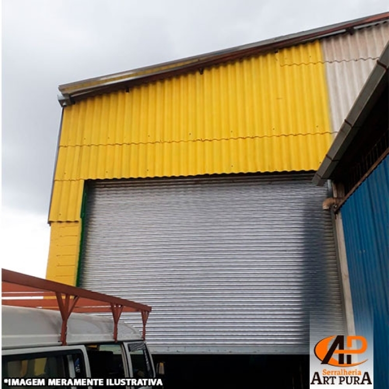 Porta de Enrolar Industrial Centro de São Paulo - Portas de Enrolar Perfuradas