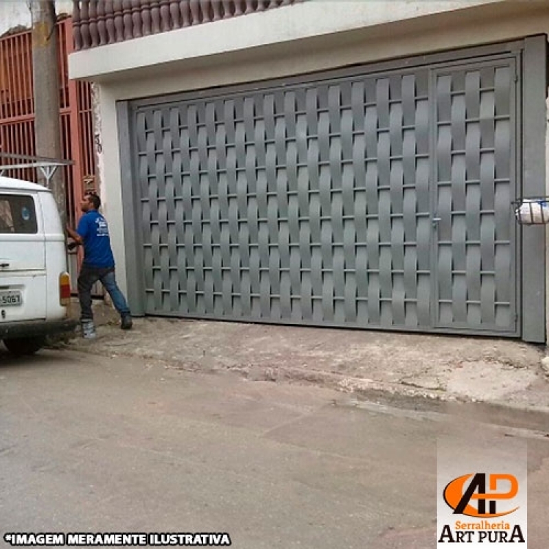 Portão de Ferro para Garagem Preço Centro de São Paulo - Portão de Ferro de Correr